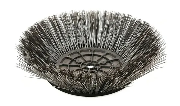 CLEAN WORLD 445*750mm Driveway Road Cleaning Sweeping Rotary Side Brush Customized Premium PP Nylon Wire Side Broom for Road Sweeper