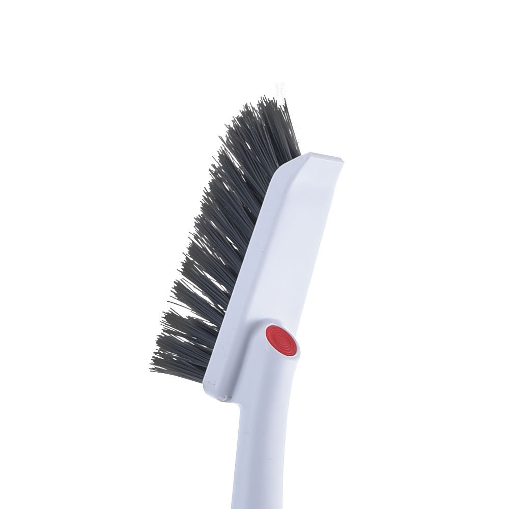 CLEAN WORLD Household Durable Long Handle Tile Corner Cleaning Grout Brush Factory Direct Sale Product White Cleaning Brush for Kitchen