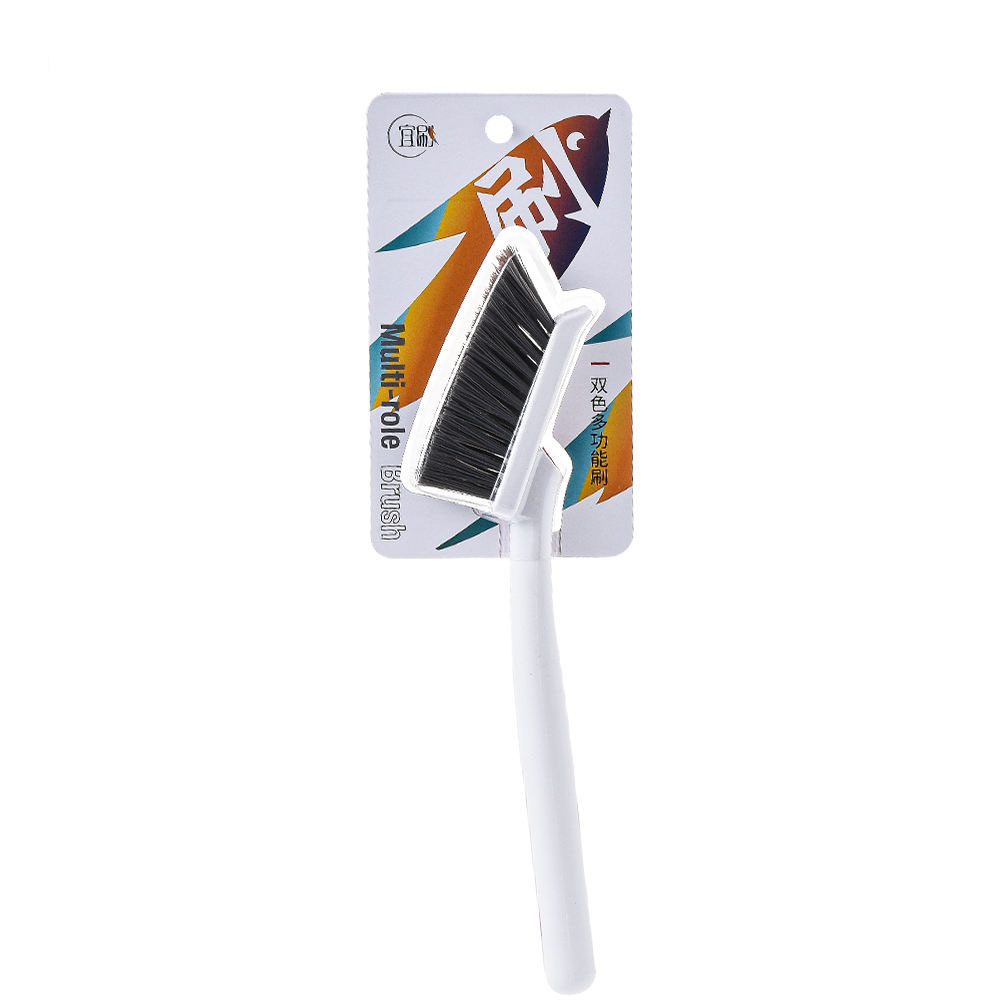 CLEAN WORLD Household Durable Long Handle Tile Corner Cleaning Grout Brush Factory Direct Sale Product White Cleaning Brush for Kitchen