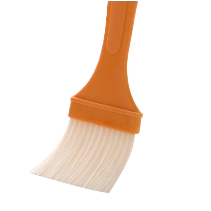 CLEAN WORLD Kitchen Grill brush High-Temperature Silicone Pastry Brush, Basting & Baking Oil Brush for Kitchen, BBQ, Grilling, Cake Decorating Tools, 1-Piece Yellow Food-Grade Brush