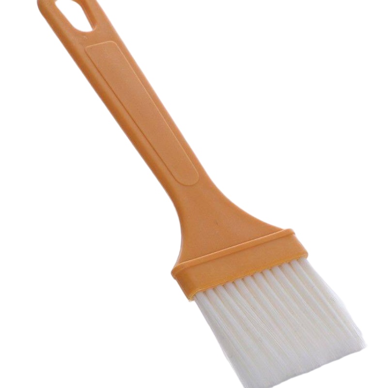 CLEAN WORLD Kitchen Grill brush High-Temperature Silicone Pastry Brush, Basting & Baking Oil Brush for Kitchen, BBQ, Grilling, Cake Decorating Tools, 1-Piece Yellow Food-Grade Brush