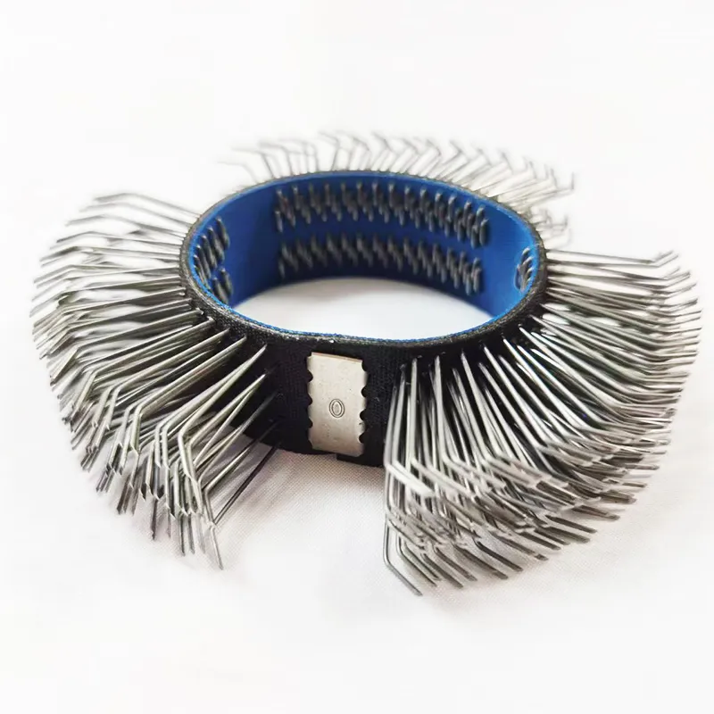 CLEAN WORLD Bristle Blasting Belt High Carbon Spring Steel 23mm Width Wire Brush