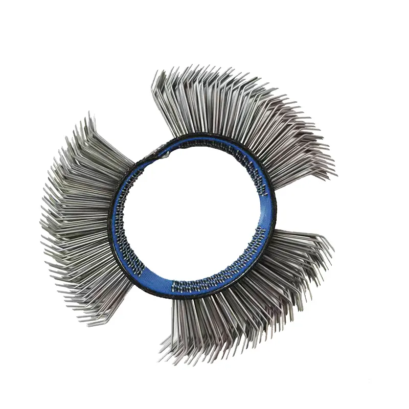 CLEAN WORLD Bristle Blasting Belt High Carbon Spring Steel 23mm Width Wire Brush