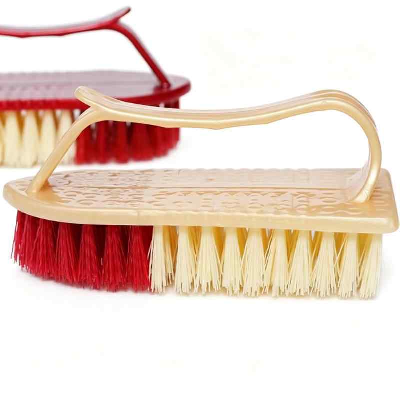 CLEAN WORLD Household Plastic Multi-Functional Shoes Clothes Brush Laundry Cleaning Scrub Brush for Tile Sink Dish and Carpet