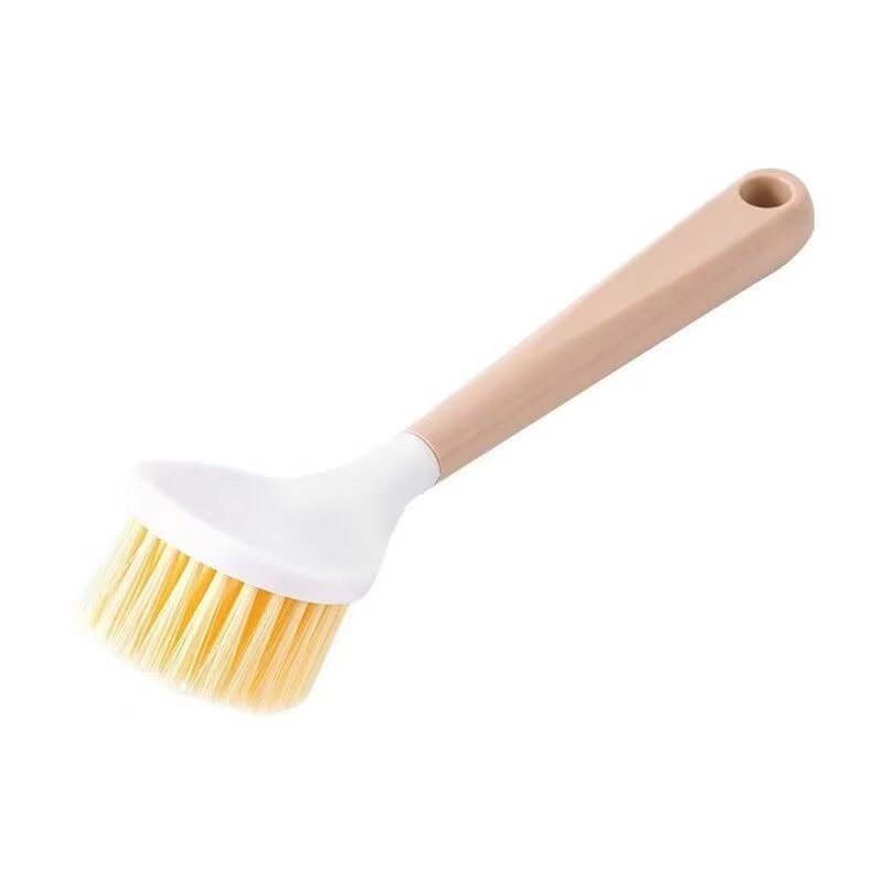 CLEAN WORLD Kitchen Pot and bowl brush Dish Brush, Wood Handle Scrub Brush Efficient for Sink (Length 24cm / 9.4in)
