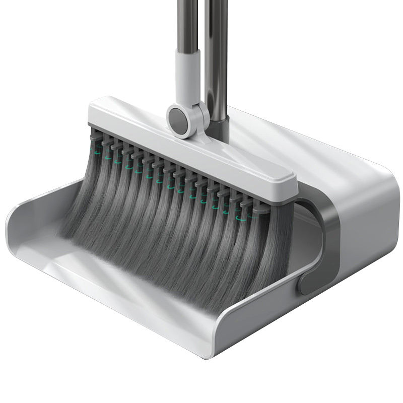 CLEAN WORLD Household Brush Lightweight Upright Dustpan Brushes PP Material Dustpan and Broom Set for Home Kitchen Office Lobby Floor