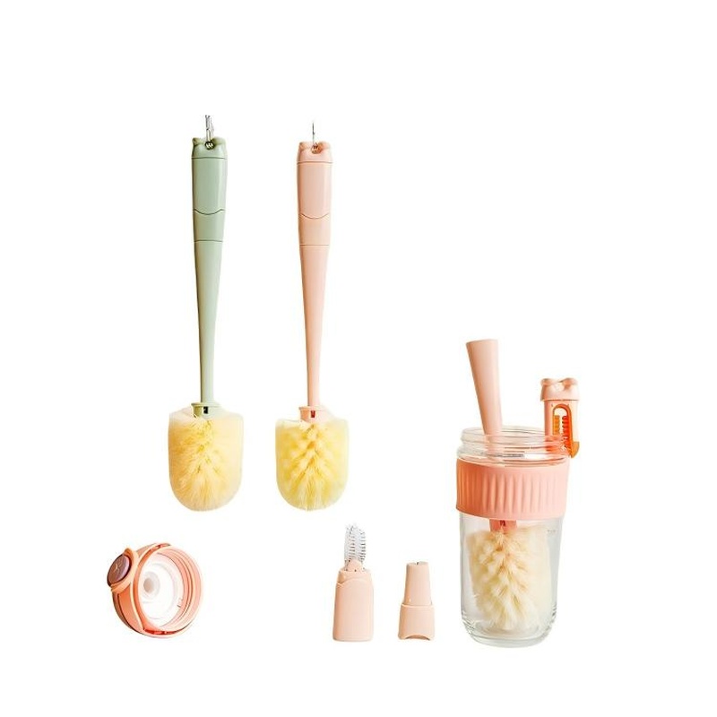 CLEAN WORLD Kitchen Bottle brush Hot Water Bottle Cleaner, Baby Bottle Cleaning Tool, Mug Cleaning Brush, Cup Cleaning Tool, Thick Nylon Brush, Versatile Cup Cleaning Tool: Water Bottle Brush for Sports Kettles and Baby Bottles