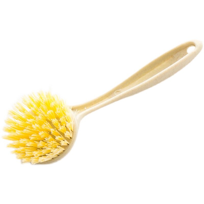 CLEAN WORLD Kitchen Pot and bowl brush Cleaning Brush Small Scrub Brush for Cleaning, Bathroom Kitchen Edge Corner Grout Cleaning Brushes for Household Use, Sink Scrub Brush with Handle