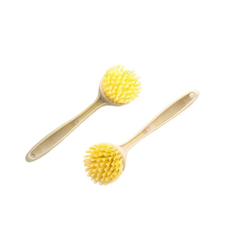 CLEAN WORLD Kitchen Pot and bowl brush Cleaning Brush Small Scrub Brush for Cleaning, Bathroom Kitchen Edge Corner Grout Cleaning Brushes for Household Use, Sink Scrub Brush with Handle