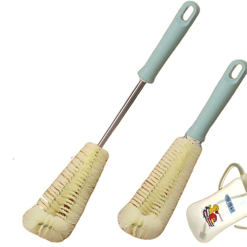 CLEAN WORLD Kitchen Bottle brush Water Bottle Cleaner Brush, Spiral Soft Bristle Rocker Cleaner Brush, Multifunctional Portable Cup Scrubber for Tumblers, Glass Flasks, Mugs Containers