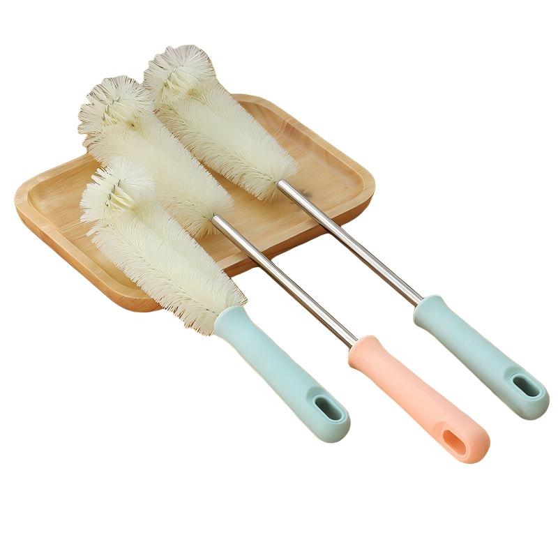 CLEAN WORLD Kitchen Bottle brush Water Bottle Cleaner Brush, Spiral Soft Bristle Rocker Cleaner Brush, Multifunctional Portable Cup Scrubber for Tumblers, Glass Flasks, Mugs Containers