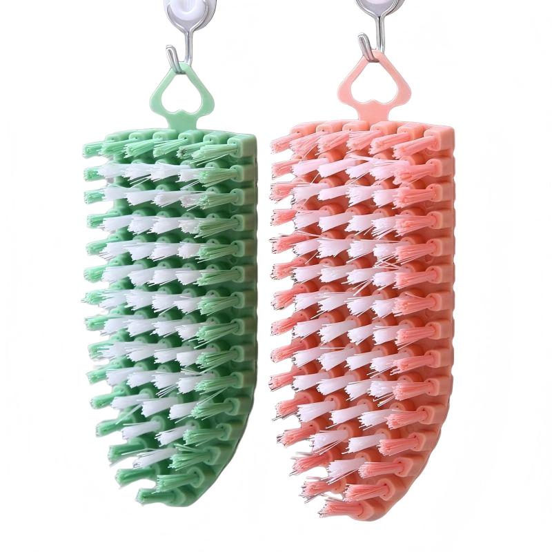 CLEAN WORLD Kitchen Gas Stove Brush Monsito Multipurpose Flexible Cleaning Brush for Home, Kitchen, Bathroom Tiles, Floor, Taps, and Cloths Washing (Multicolour) Monsito