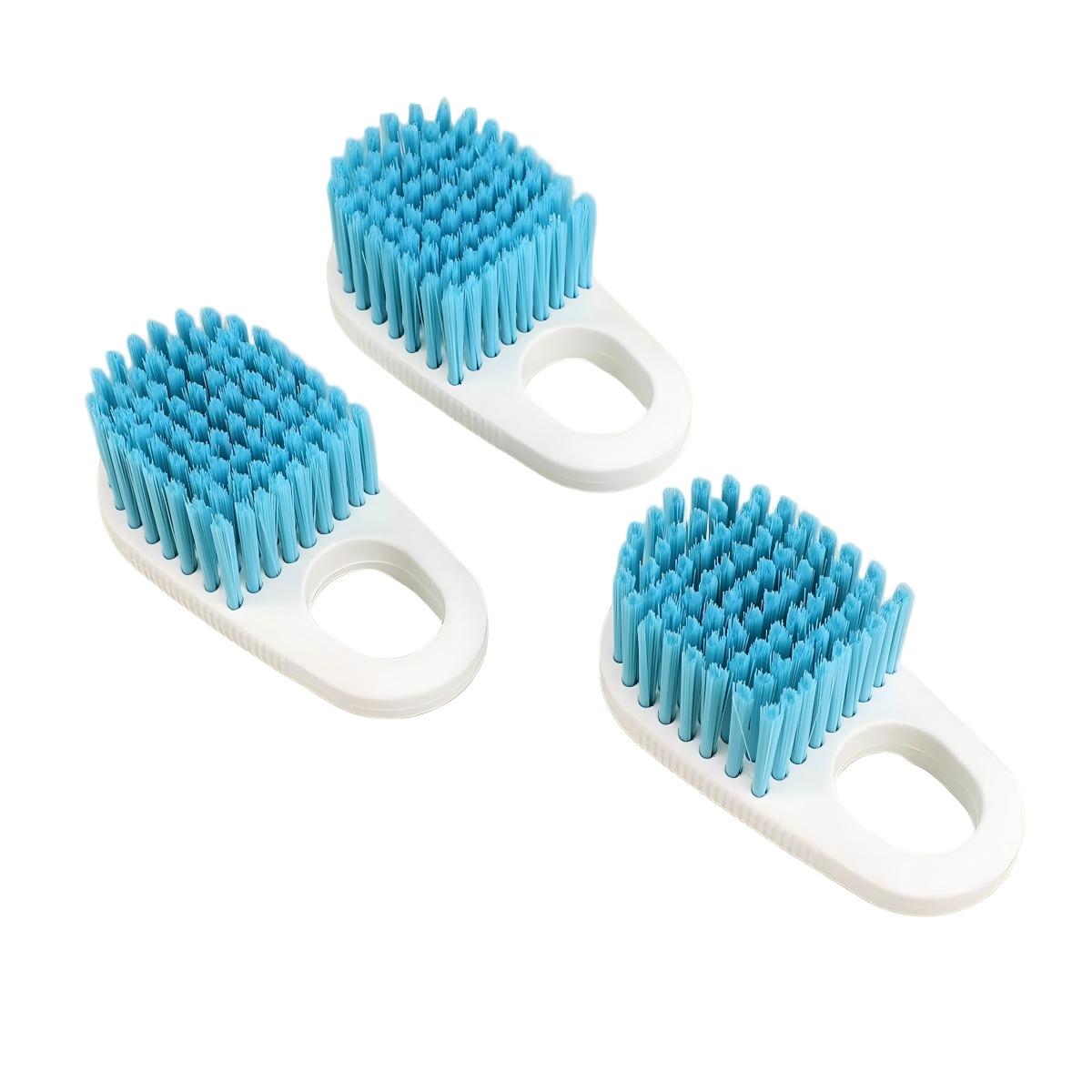 CLEAN WORLD Kitchen Gas Stove Brush Shower Brush, Cleaning Scrubbing Brush - Bathroom Scrubbing Shower Brush, Bristle Cleaning Brush for Tub, Washbasin, Mats, Shoe Tiles
