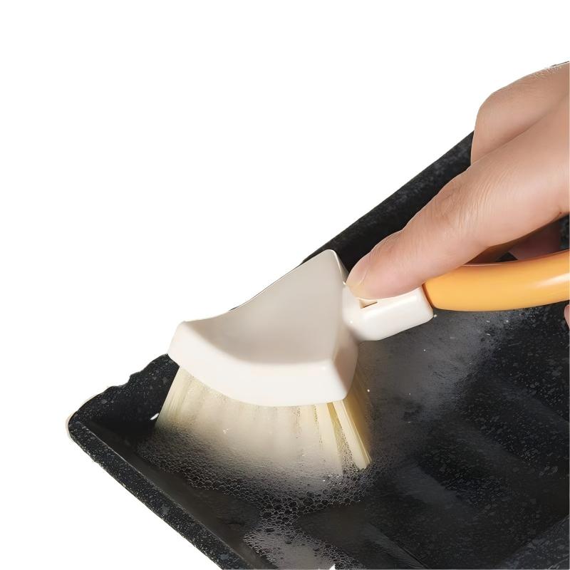 CLEAN WORLD Kitchen Gas Stove Brush Body Shape Brush Foldable Gap Cleaning Brush Cleaning Tools Hanging Storage.