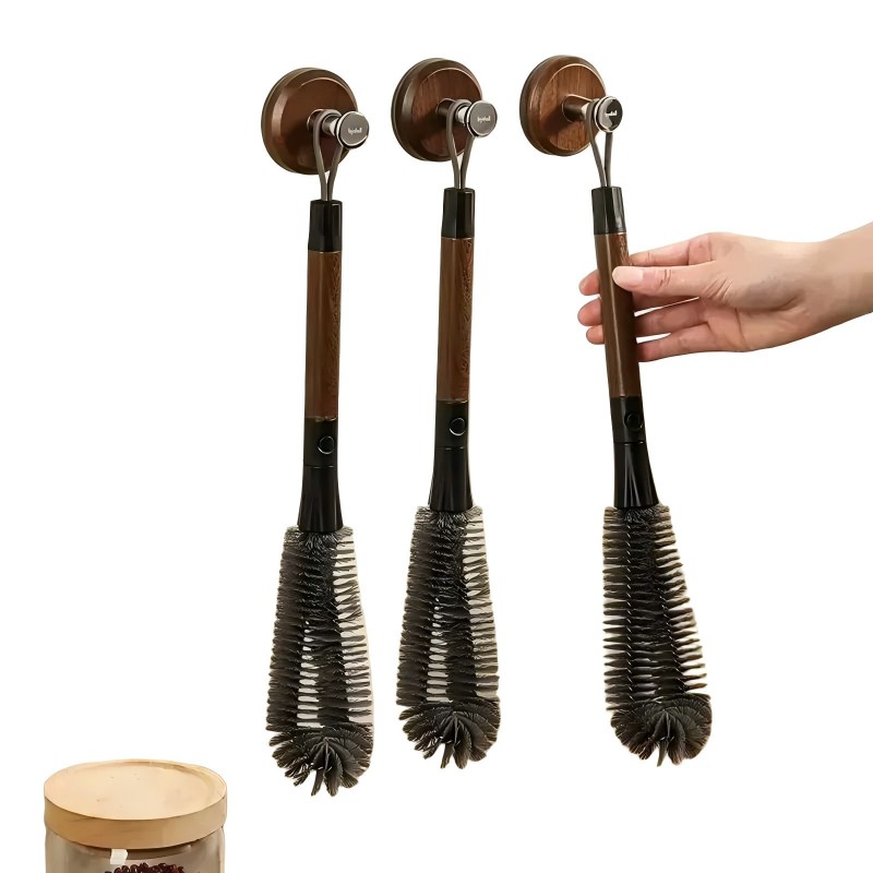 CLEAN WORLD Kitchen Bottle brush 2pcs Detachable Long Handle Blender Cleaning Brushes for Soymilk Machine Juicer Water Bottle Cup Grinder Brush Deep Cleaning Kitchen Appliance Tools