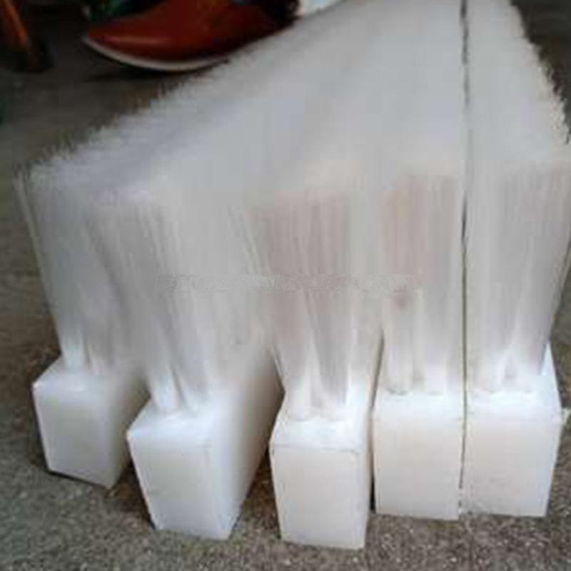 CLEAN WORLD Long White Soft Bristle Lath Strip Brush Custom Industrial Brush for Machinery, Textile Printing & Dying and Electrical & Electronics