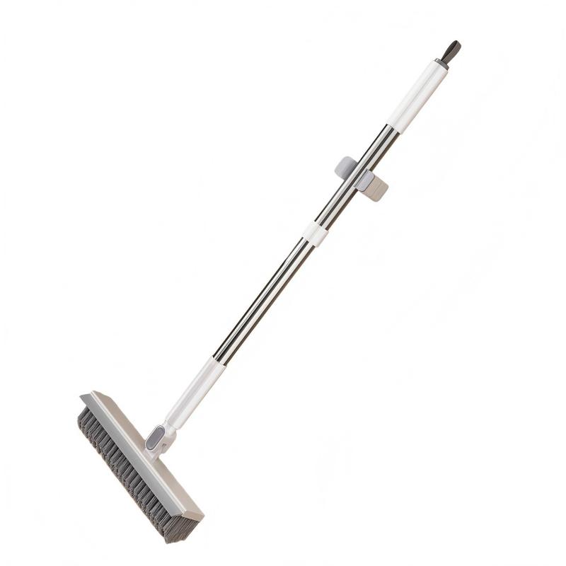 CLEAN WORLD Bathroom Brush, Wholesale 2-in-1 Floor Cleaning Brushes for Toilets Household Long-handled Crevice Brushes for Bathroom Floor Scrubbing