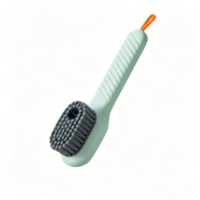 CLEAN WORLD Multifunctional Soft-bristled Shoe Brush Long Handle Brush Automatic Liquid Adding Brushes for Shoe and Clothing