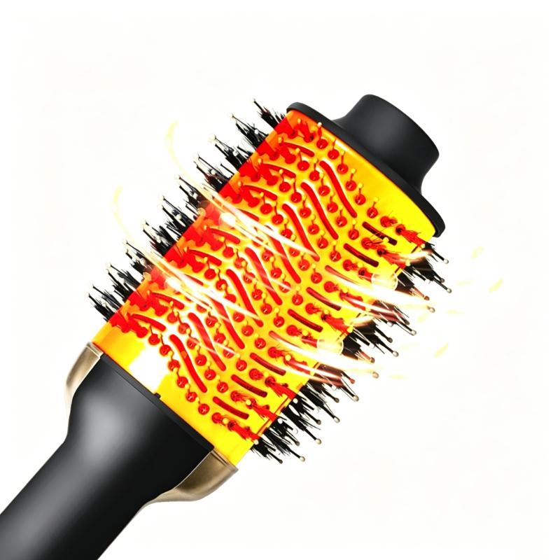 CLEAN WORLD Detachable Interchangeable Electric Hair Brushes Comb 1 Step Hair Dryer Brush Set with High Quality