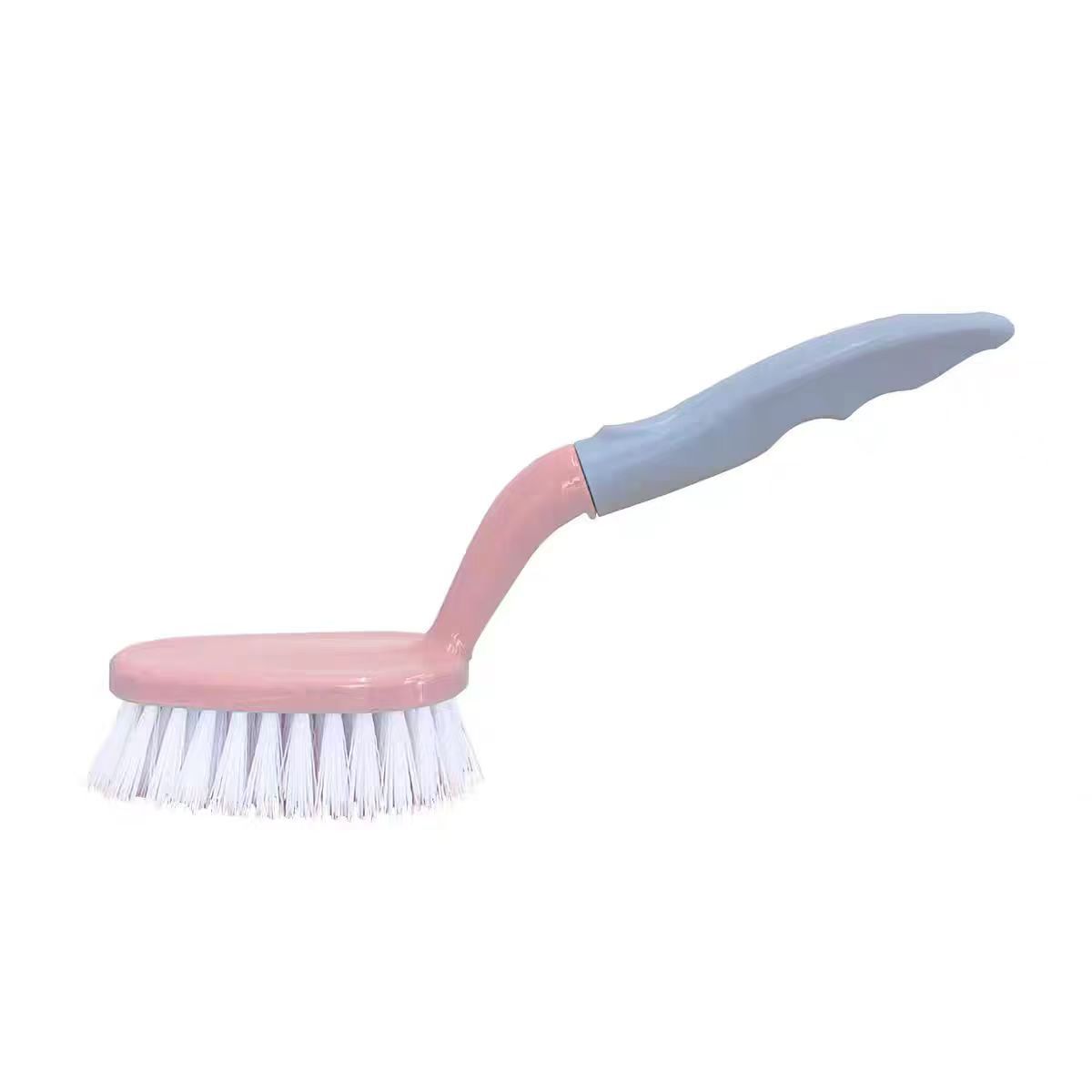 CLEAN WORLD Bathroom Brush, Multifunctional Heavy-Duty Bristles Laundry Bath Tub Tile Cleaning Brush Kitchen Bathroom Long Handle Scrub Brush