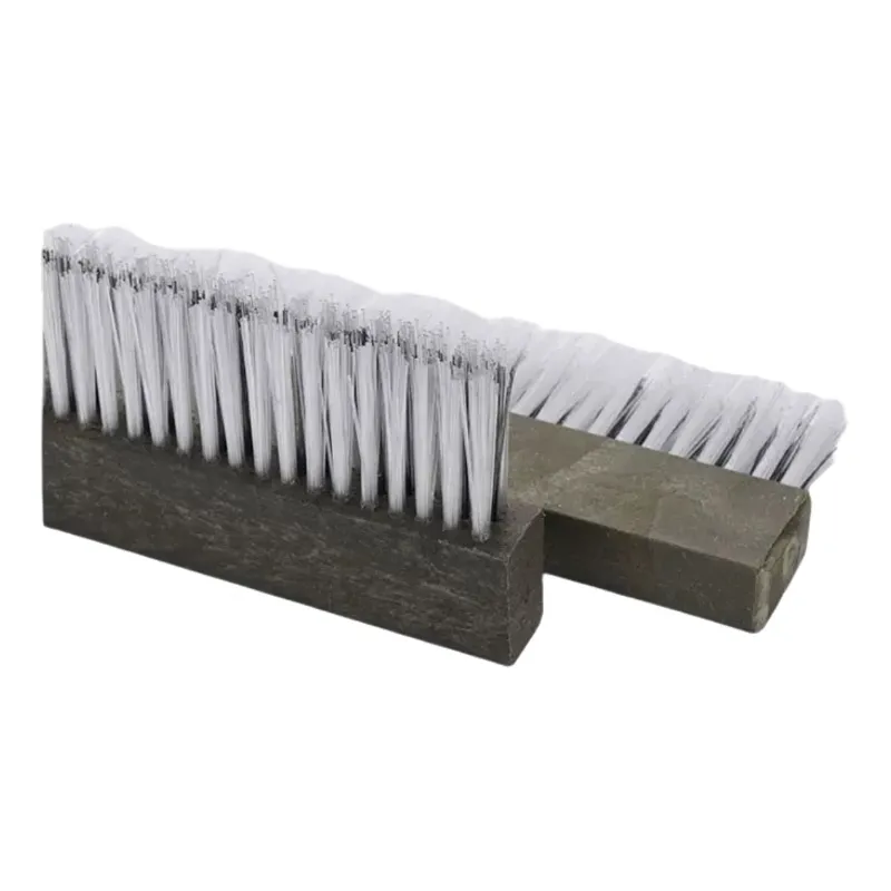 CLEAN WORLD Long Industrial Strip Brush Nylon Polypropylene & Steel Wire Concrete Block Machine Mould Cleaning Brush