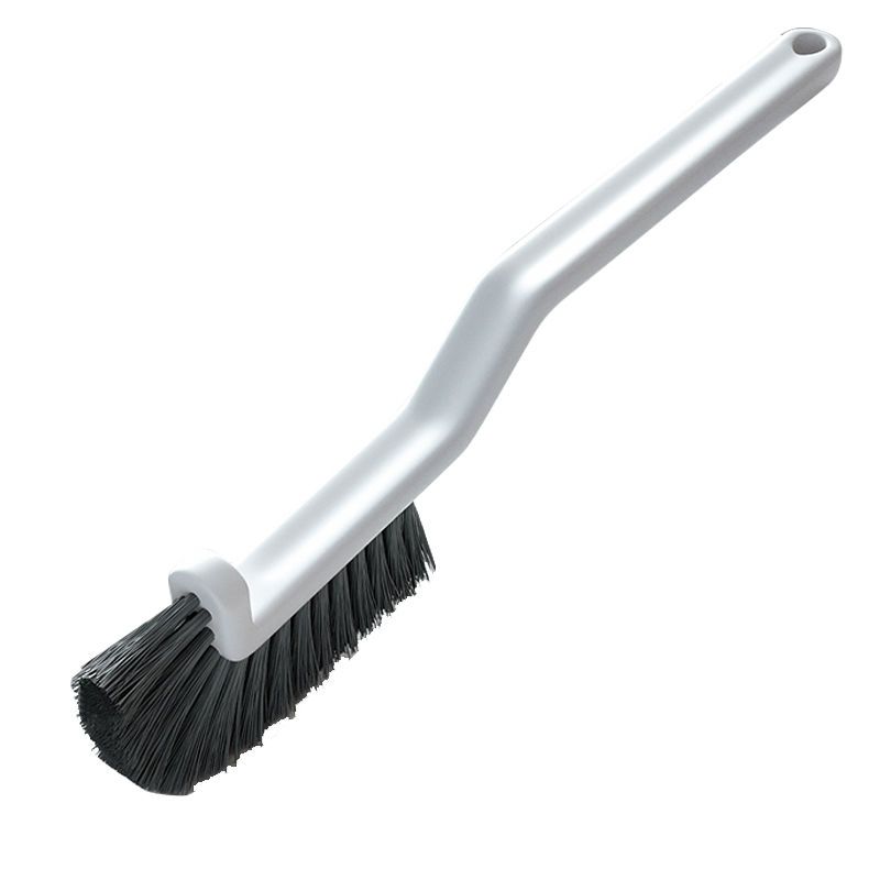 CLEAN WORLD Bathroom Brush, Portable Nylon Cleaning Brush with Plastic Handle for Countertop Tile Gaps Window Slots Wall Corners Dust Stains Curved Brushing