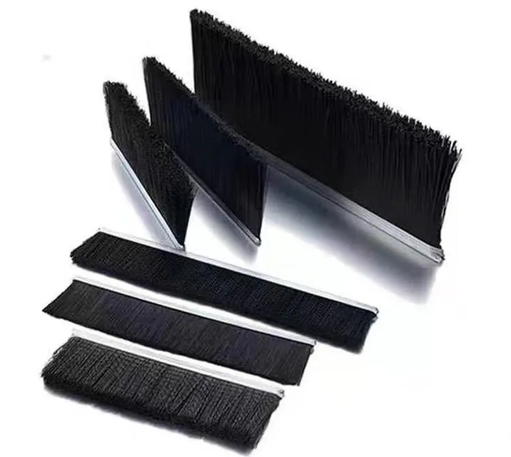 CLEAN WORLD Versatile Metal Channel Back Door Seal Strip Brush Aluminum Nylon Brush for Dusting & Cleaning