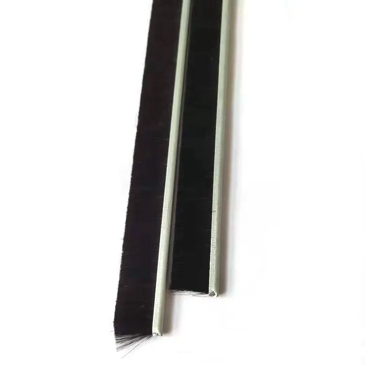 CLEAN WORLD Versatile Metal Channel Back Door Seal Strip Brush Aluminum Nylon Brush for Dusting & Cleaning