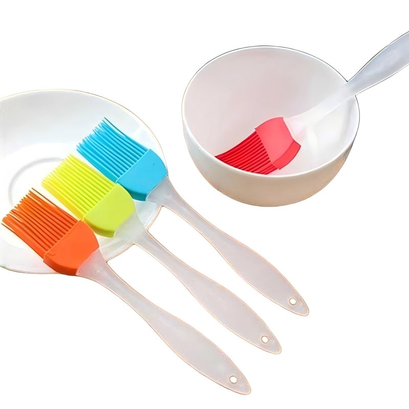 CLEAN WORLD Kitchen Grill brush Heat-Resistan Brush Mixing Batter Set Small Food Grade Silicone Kitchen Utensils Baking Tools