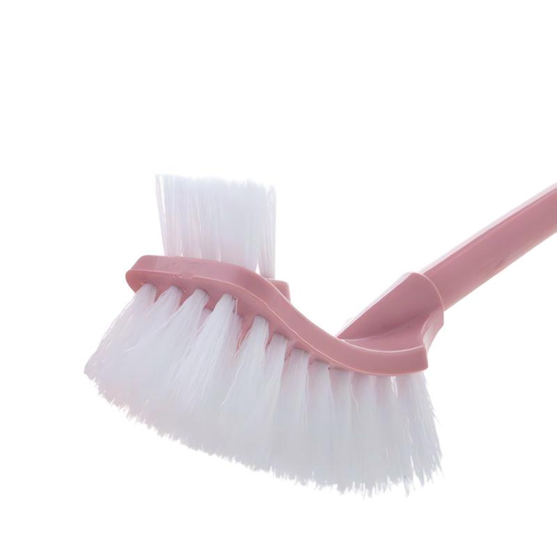 CLEAN WORLD Bathroom Toilet Brush, Long-Handle Household Toilet Brush Set Bathroom Cleaning Brushes with Base for Washing Toilet and Potty