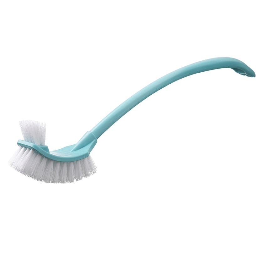 CLEAN WORLD Bathroom Toilet Brush, Long-Handle Household Toilet Brush Set Bathroom Cleaning Brushes with Base for Washing Toilet and Potty