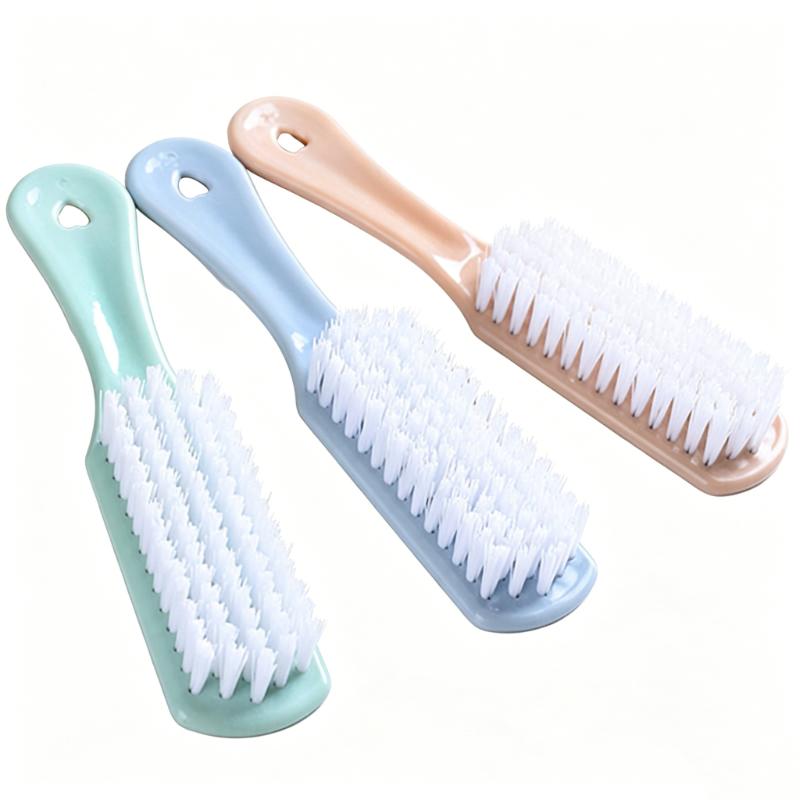 CLEAN WORLD Household Brushes Customized Color Plastic Small Long Handle Cleaning Brush for Shoes and Laundry