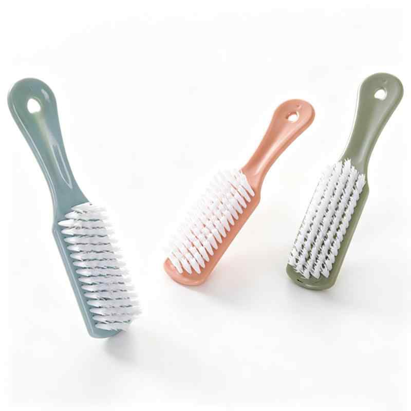 CLEAN WORLD Household Brushes Customized Color Plastic Small Long Handle Cleaning Brush for Shoes and Laundry