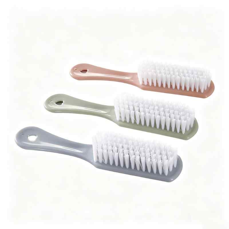 CLEAN WORLD Household Brushes Customized Color Plastic Small Long Handle Cleaning Brush for Shoes and Laundry