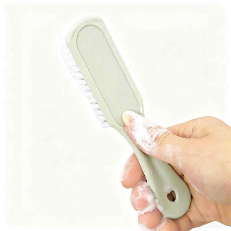 CLEAN WORLD Household Brushes Customized Color Plastic Small Long Handle Cleaning Brush for Shoes and Laundry