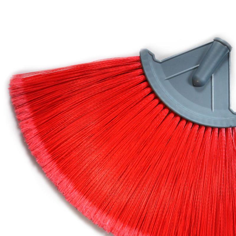 CLEAN WORLD Factory Wholesale High Standard Plastic Soft Red Broom Brush Head for Household Use