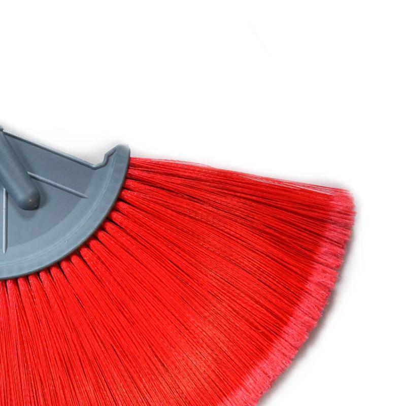 CLEAN WORLD Factory Wholesale High Standard Plastic Soft Red Broom Brush Head for Household Use