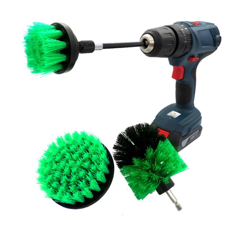 CLEAN WORLD Electric Cleaning Brushes Green Multifunction Detailing Clean Tools Power Scrubber Brush for Toilet Bathroom