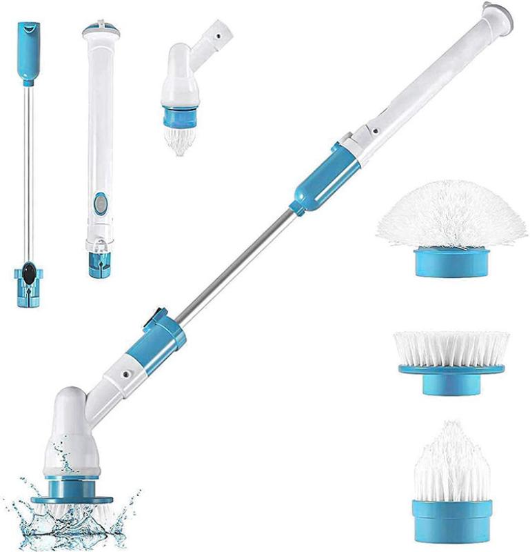 CLEAN WORLD 3 in 1 Electric Multi-function Kitchen Cleaning Brush Household Bathroom Cleaning Tool with Extension Handle