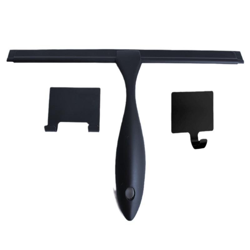 CLEAN WORLD Household Window Cleaning Brush Stainless Steel Shower Squeegee Wiper Cleaner Brush with Hook