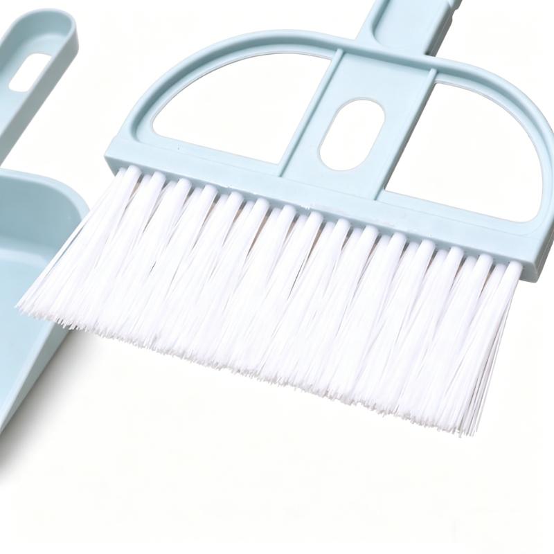 CLEAN WORLD Household Cleaner Tools Desktop Mini Broom Set Small Keyboard Cleaning Brush With Dustpan