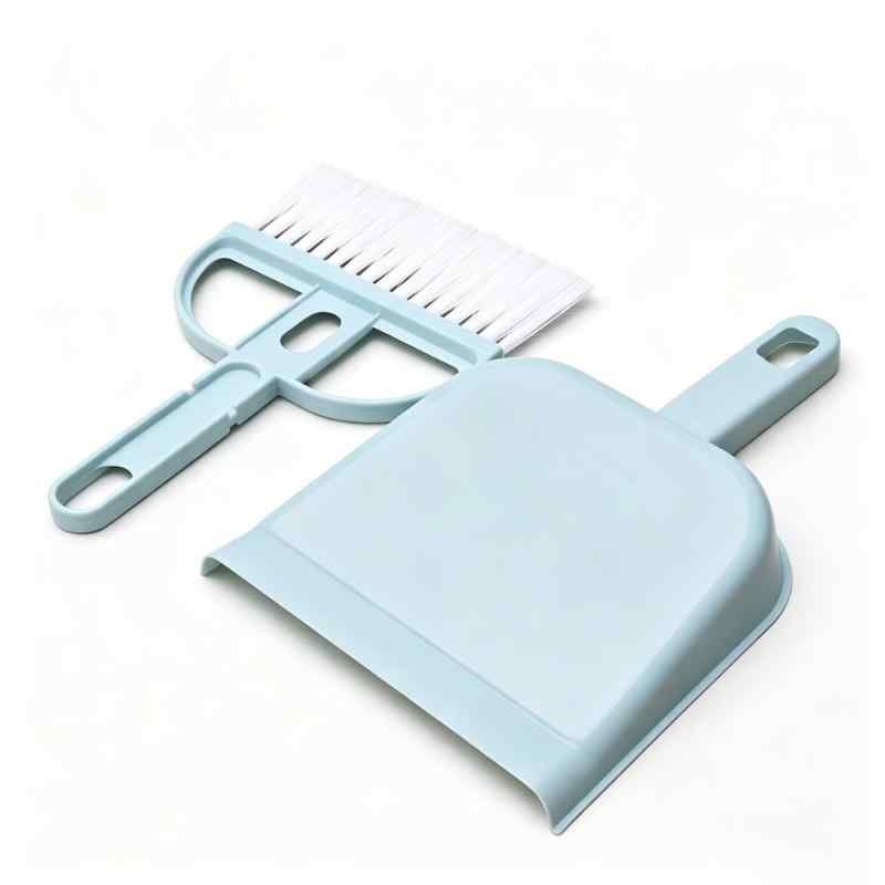 CLEAN WORLD Household Cleaner Tools Desktop Mini Broom Set Small Keyboard Cleaning Brush With Dustpan