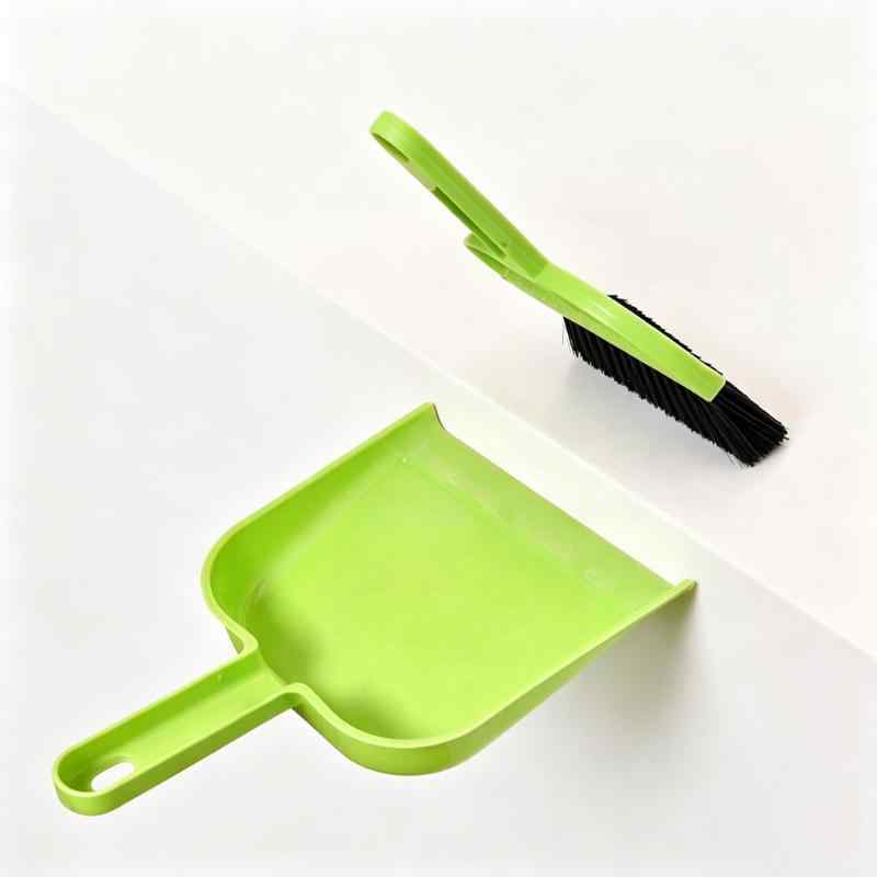 CLEAN WORLD Household Cleaner Tools Desktop Mini Broom Set Small Keyboard Cleaning Brush With Dustpan