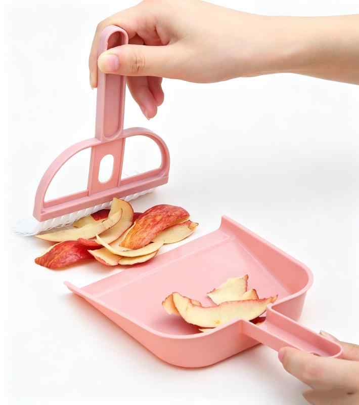 CLEAN WORLD Household Cleaner Tools Desktop Mini Broom Set Small Keyboard Cleaning Brush With Dustpan