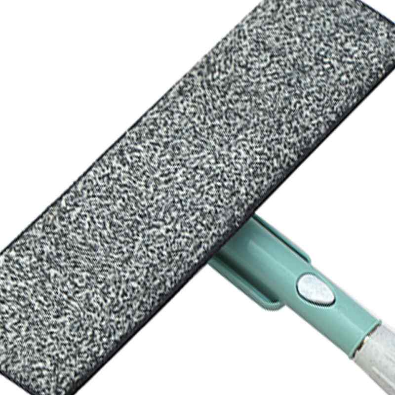 CLEAN WORLD Household Window Washing Brush Stainless Long Handle Rubber Scraper Wiper Cleaning Tools