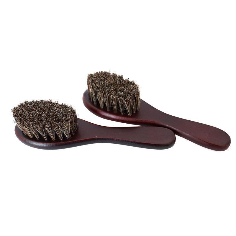 CLEAN WORLD Factory Wholesale Natural Horsehair Wooden Hat Shoe & Clothing Cleaning Brush