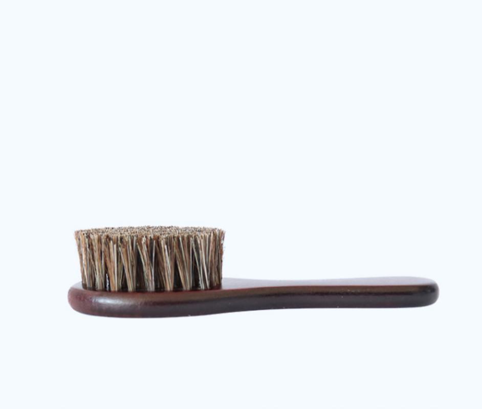 CLEAN WORLD Factory Wholesale Natural Horsehair Wooden Hat Shoe & Clothing Cleaning Brush