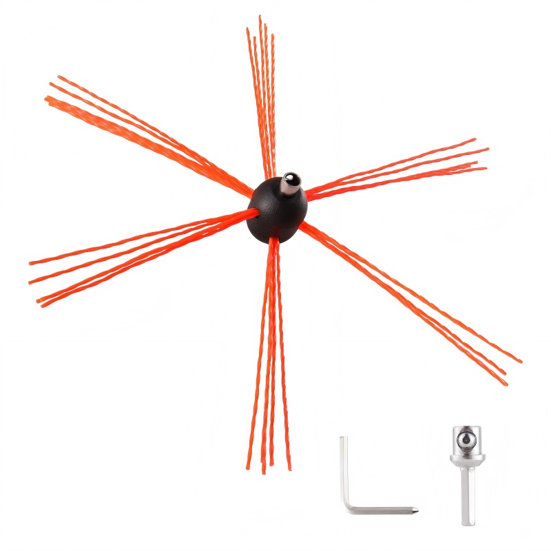 CLEAN WORLD Kitchen chimney brush 26 Feet Chimney Sweep Kit, Chrome Button Locking System, Chimney Cleaning Kit, Chimney Brush, Chimney Cleaning Tool, Chimney Cleaning System with 8 Flexible Chimney Rods