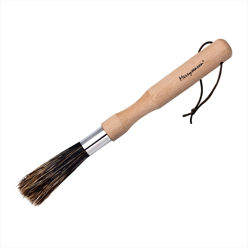 CLEAN WORLD Kitchen Coffee Powder Brush Coffee Grinder Cleaning Brush, Wood Handle & Natural Bristles Wood Dusting Espresso Brush Accessories for Bean Grain Coffee Tool Barista Home Kitchen