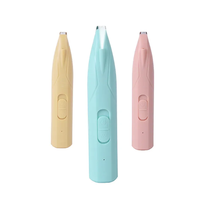 CLEAN WORLD Rechargeable LED Electric Pet Trimmer, Dog Cat Paw Hair Shaver, Foot Fur Clipper Factory Wholesale Supply